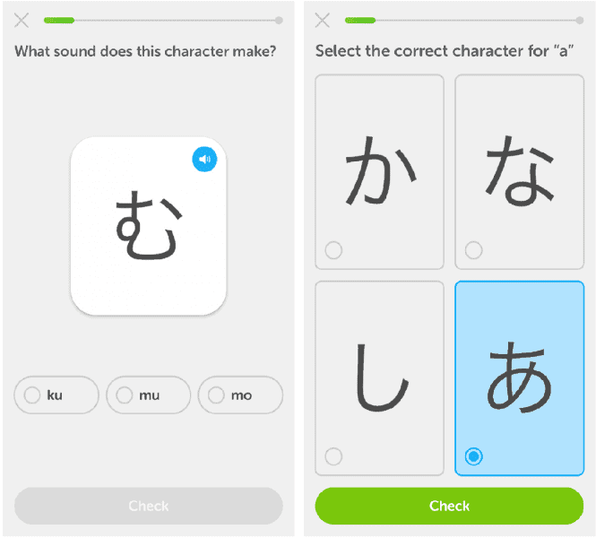 Duolingo-Japanese-Review-Character-Sounds-Matching
